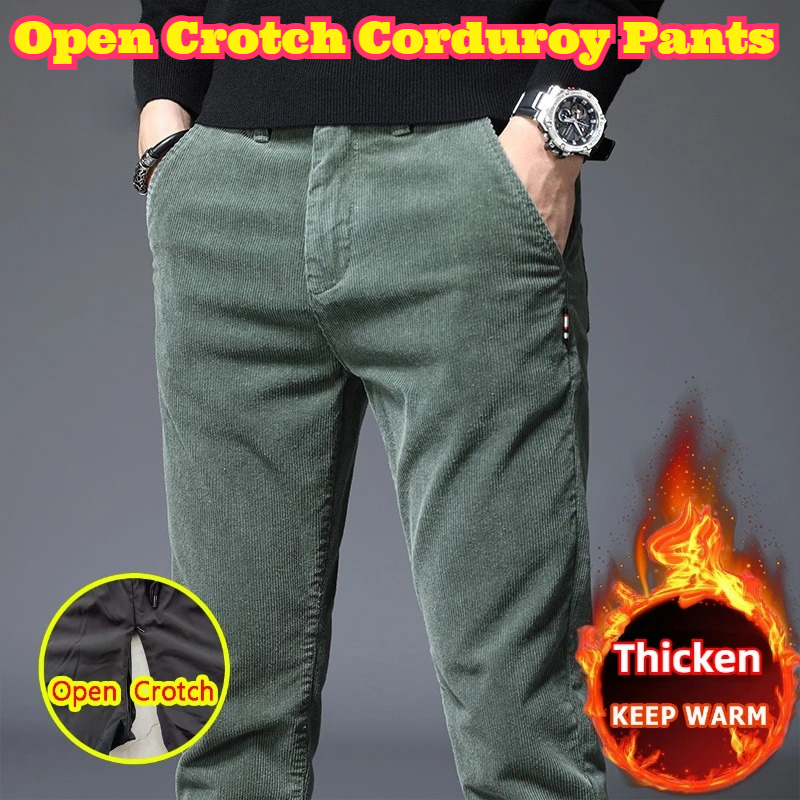 Corduroy Pant Warm - Open kruis heren herfst winter fleece
