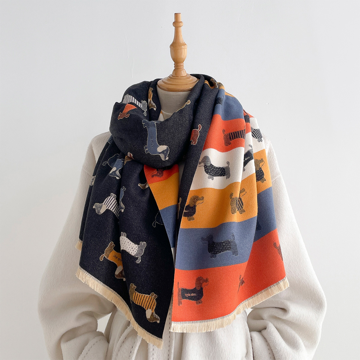 Cashmere Pashmina Wrap - Luxe sjaal hijab pashmina bandana shawl