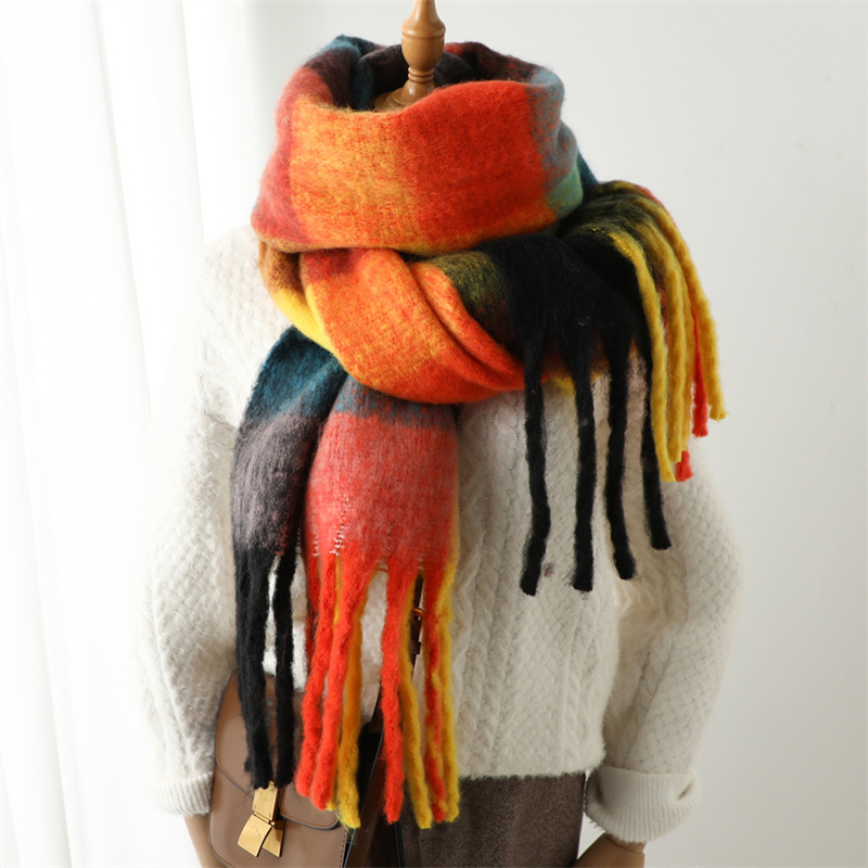 Nieuwe Herfst Winter Ruitpatro - Wool Scarf Men recensie en prijs